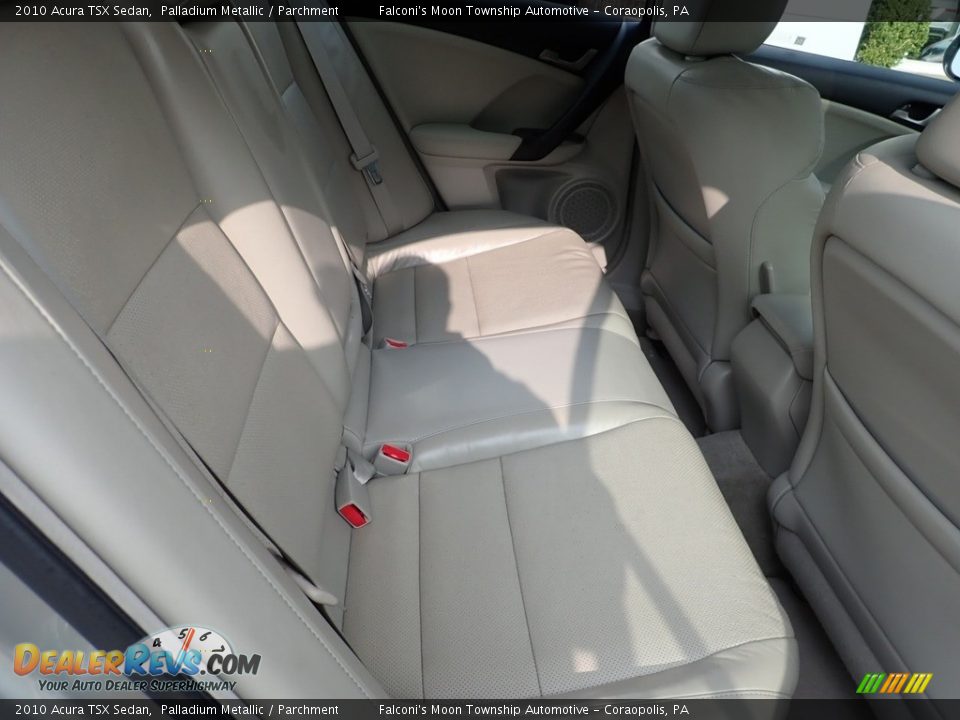 2010 Acura TSX Sedan Palladium Metallic / Parchment Photo #15