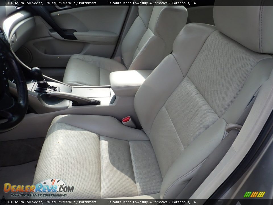 2010 Acura TSX Sedan Palladium Metallic / Parchment Photo #16