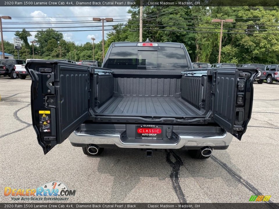 2020 Ram 1500 Laramie Crew Cab 4x4 Diamond Black Crystal Pearl / Black Photo #13