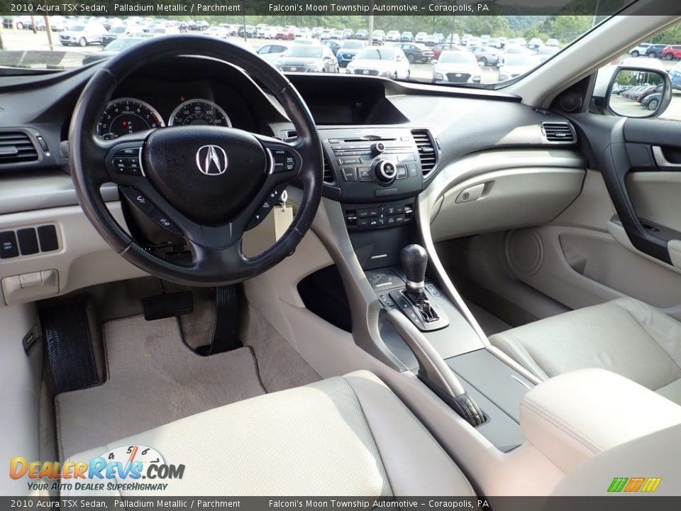 2010 Acura TSX Sedan Palladium Metallic / Parchment Photo #18