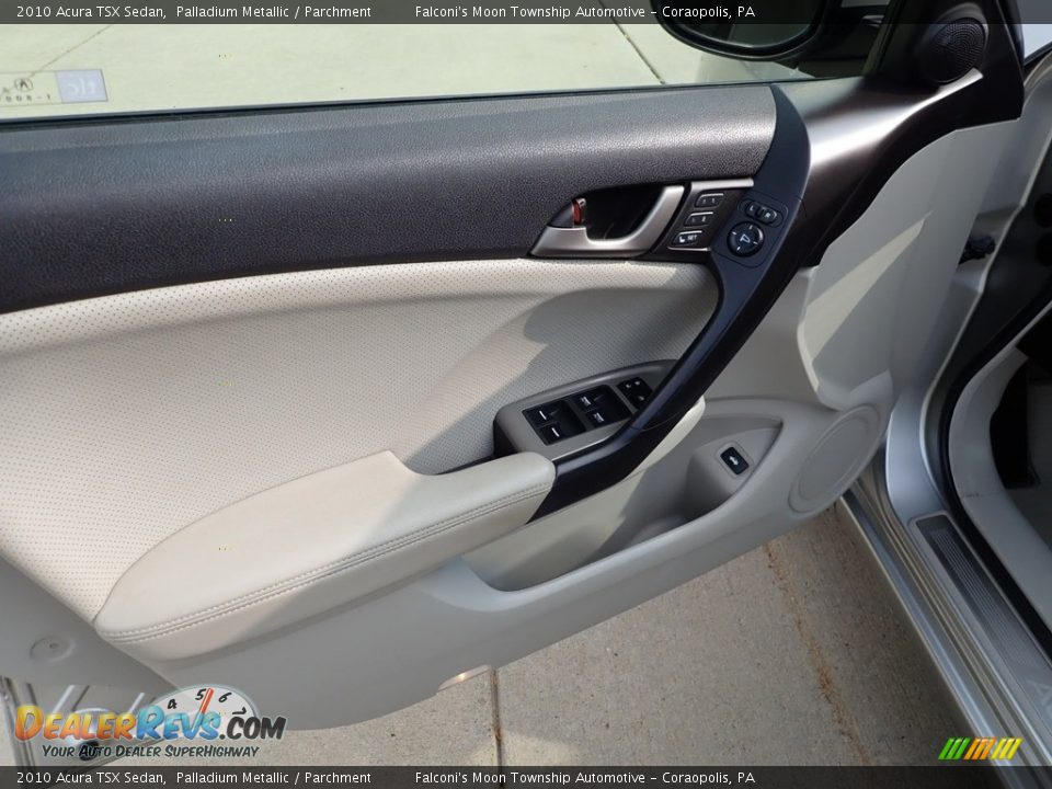 2010 Acura TSX Sedan Palladium Metallic / Parchment Photo #19