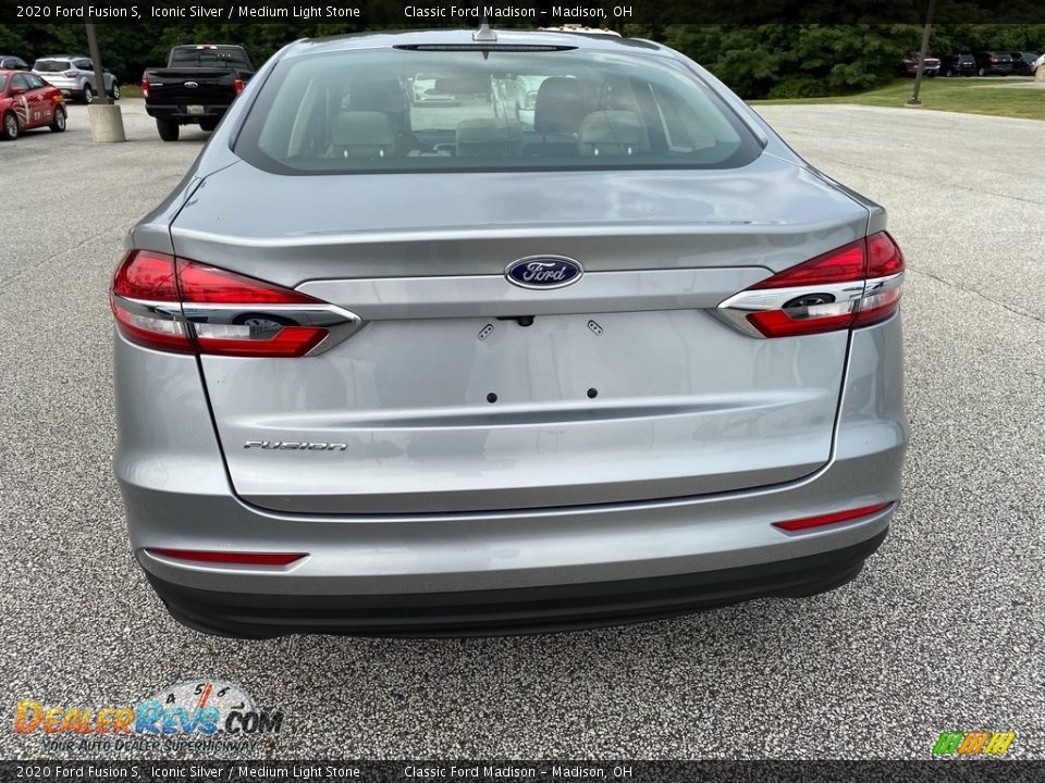 2020 Ford Fusion S Iconic Silver / Medium Light Stone Photo #3