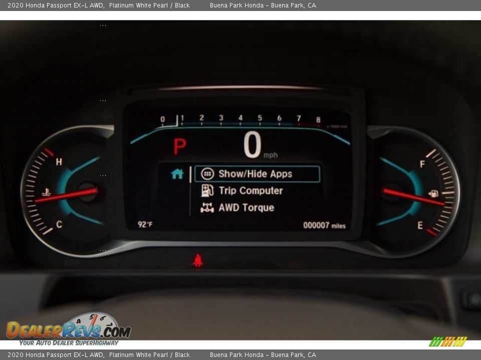 2020 Honda Passport EX-L AWD Platinum White Pearl / Black Photo #18