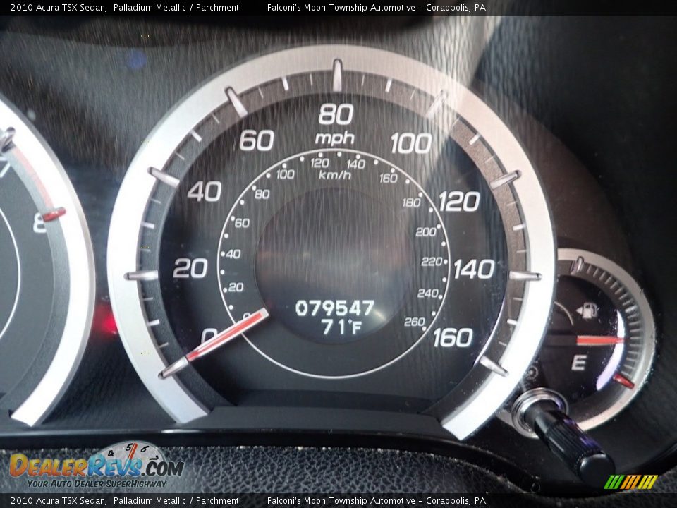 2010 Acura TSX Sedan Palladium Metallic / Parchment Photo #25