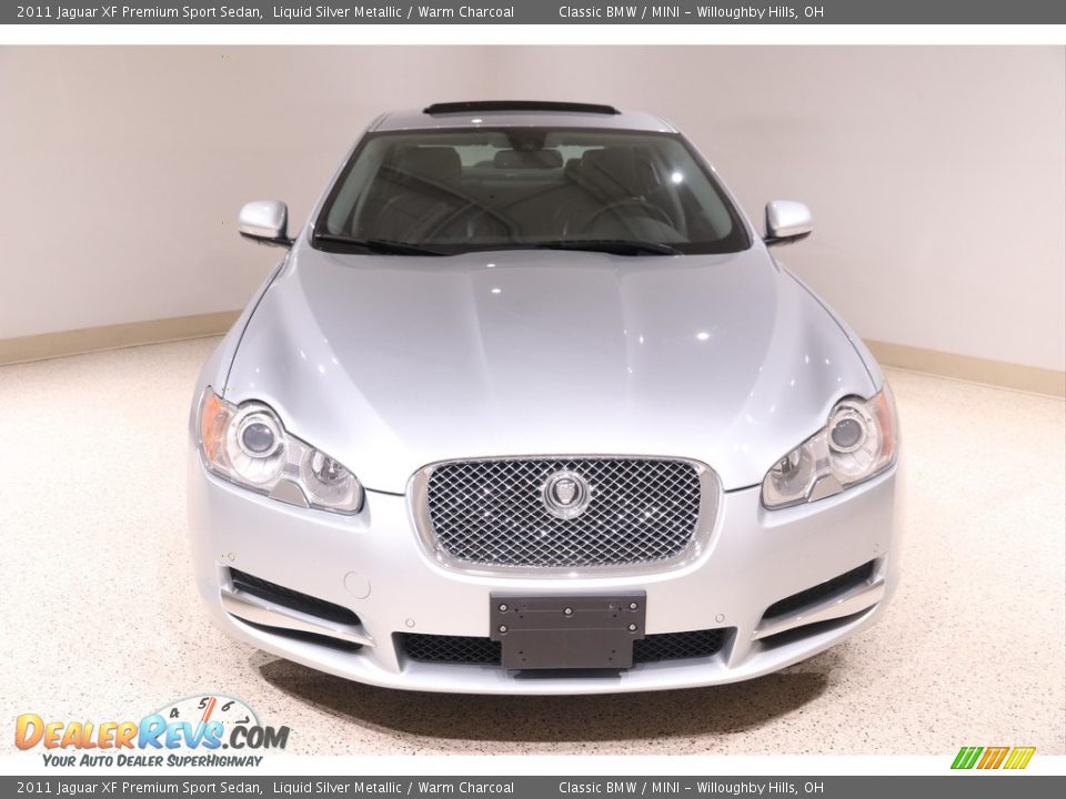 2011 Jaguar XF Premium Sport Sedan Liquid Silver Metallic / Warm Charcoal Photo #2