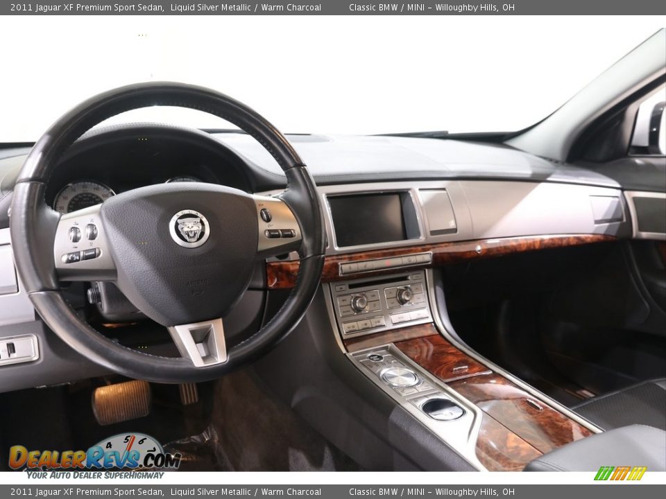2011 Jaguar XF Premium Sport Sedan Liquid Silver Metallic / Warm Charcoal Photo #6