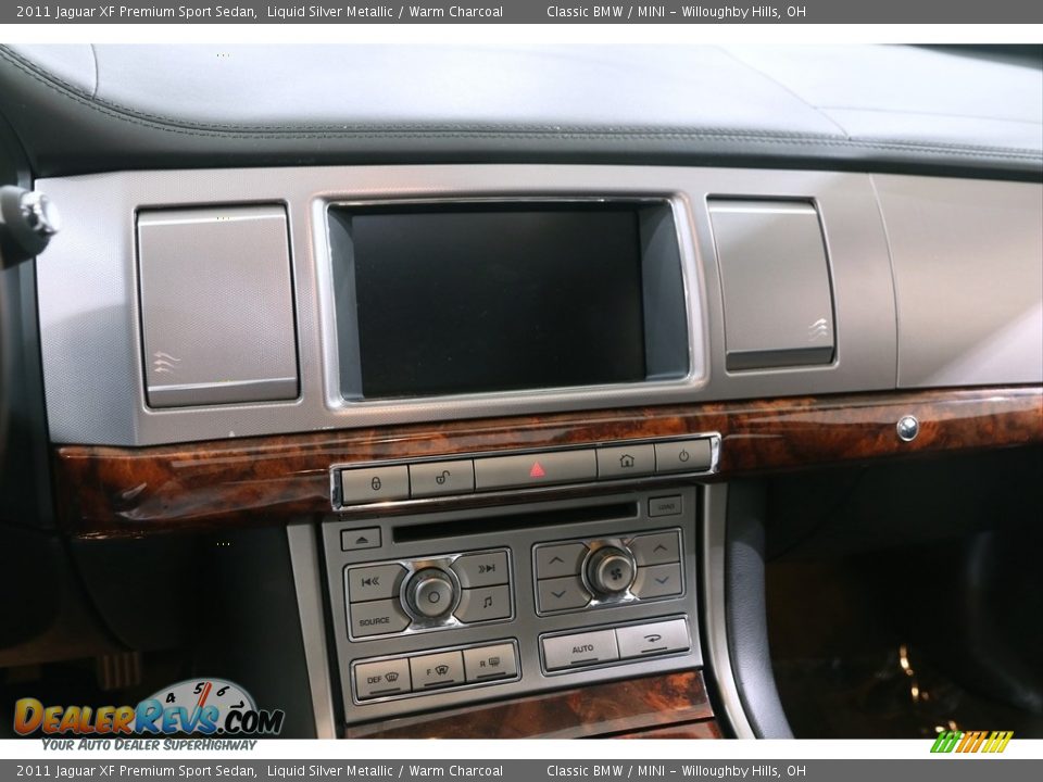 2011 Jaguar XF Premium Sport Sedan Liquid Silver Metallic / Warm Charcoal Photo #12