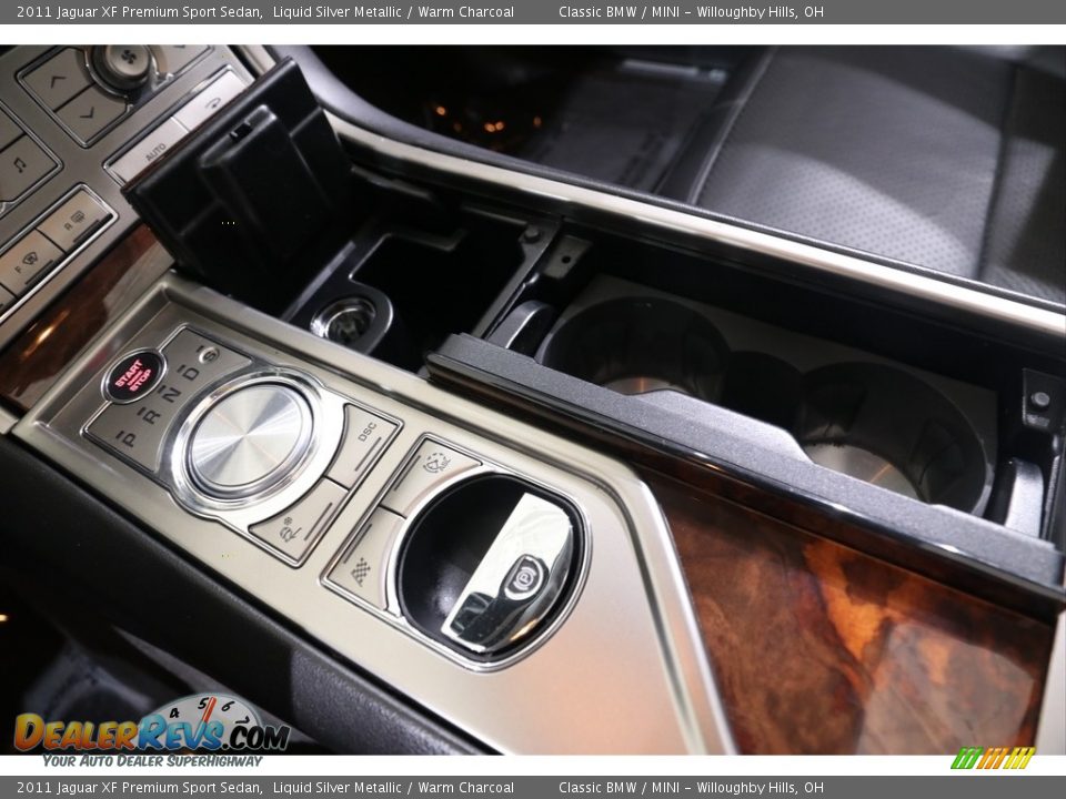 2011 Jaguar XF Premium Sport Sedan Liquid Silver Metallic / Warm Charcoal Photo #25