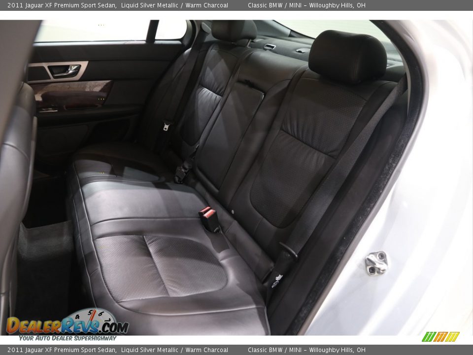 2011 Jaguar XF Premium Sport Sedan Liquid Silver Metallic / Warm Charcoal Photo #30