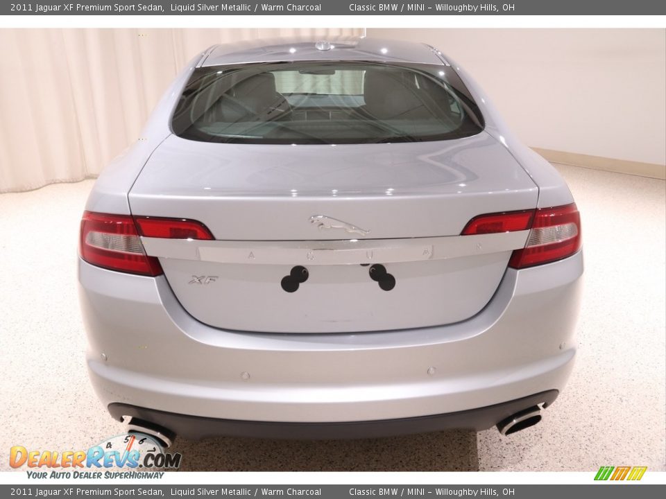 2011 Jaguar XF Premium Sport Sedan Liquid Silver Metallic / Warm Charcoal Photo #33