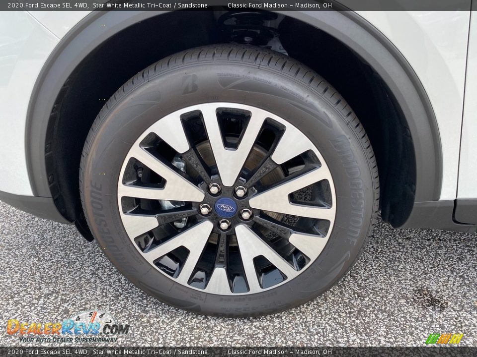 2020 Ford Escape SEL 4WD Star White Metallic Tri-Coat / Sandstone Photo #4