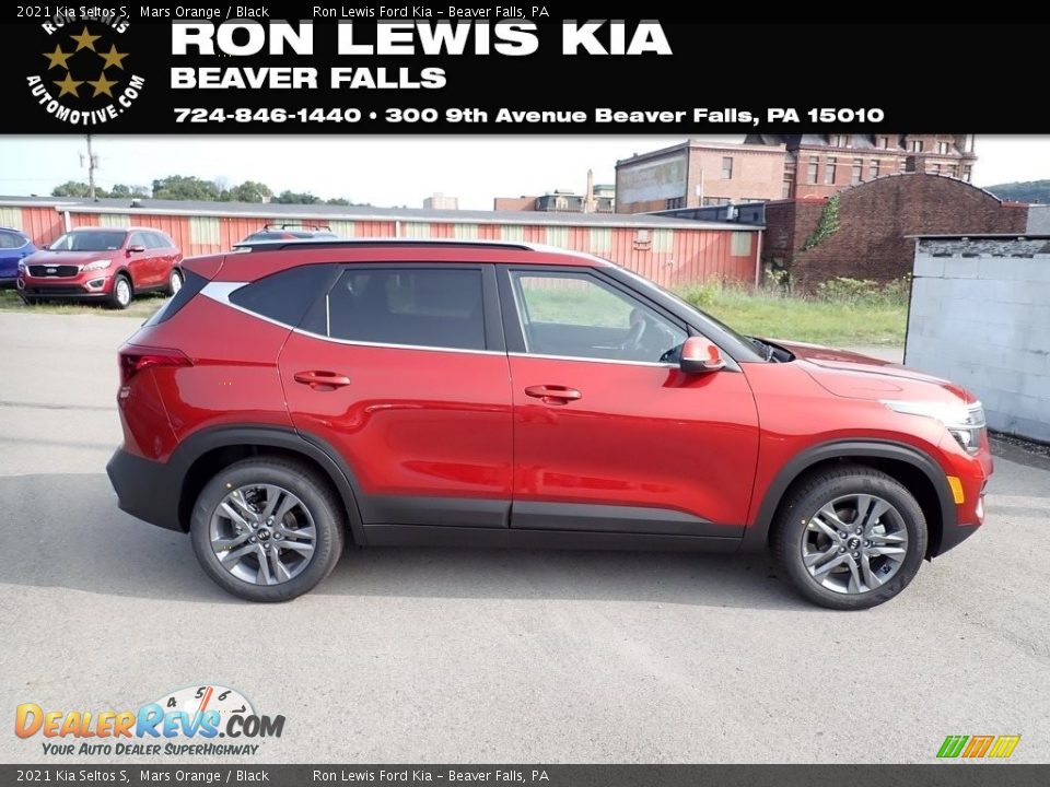 2021 Kia Seltos S Mars Orange / Black Photo #1