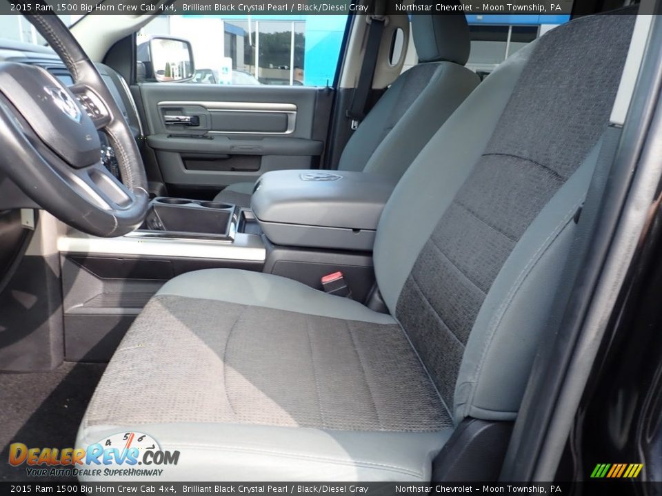 Front Seat of 2015 Ram 1500 Big Horn Crew Cab 4x4 Photo #19