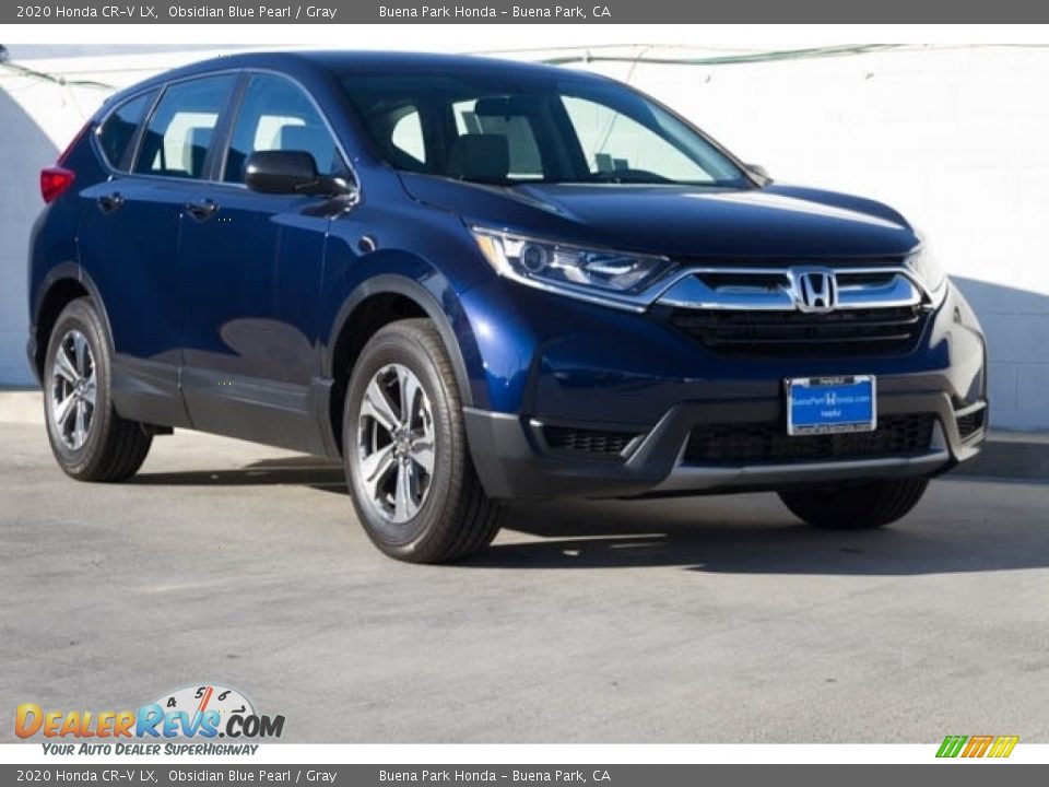 2020 Honda CR-V LX Obsidian Blue Pearl / Gray Photo #1