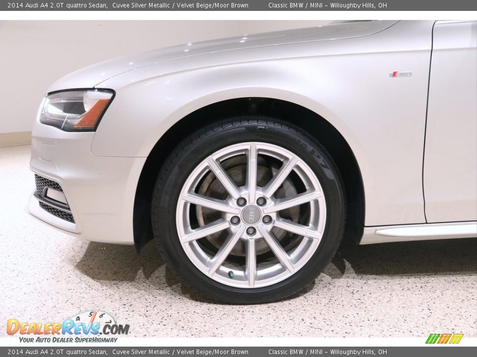 2014 Audi A4 2.0T quattro Sedan Cuvee Silver Metallic / Velvet Beige/Moor Brown Photo #22