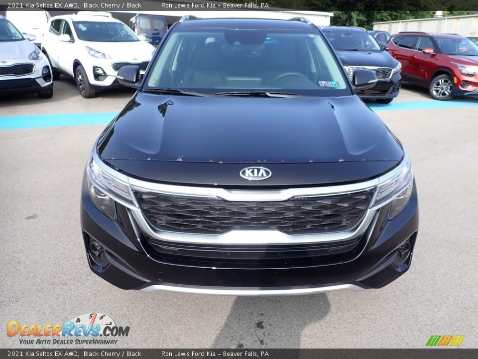 2021 Kia Seltos EX AWD Black Cherry / Black Photo #4