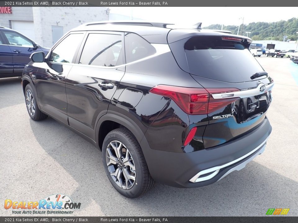 2021 Kia Seltos EX AWD Black Cherry / Black Photo #7