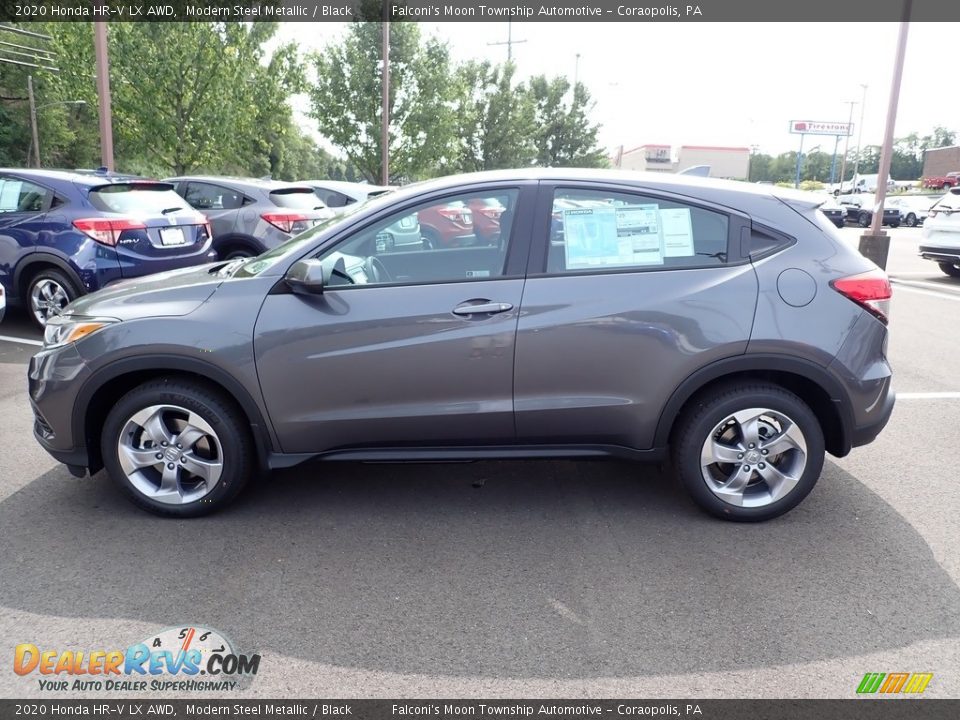 2020 Honda HR-V LX AWD Modern Steel Metallic / Black Photo #2