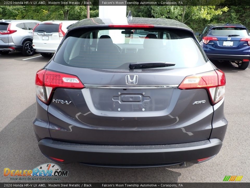 2020 Honda HR-V LX AWD Modern Steel Metallic / Black Photo #4