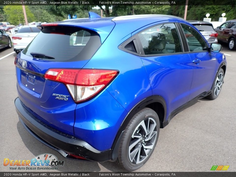 2020 Honda HR-V Sport AWD Aegean Blue Metallic / Black Photo #6