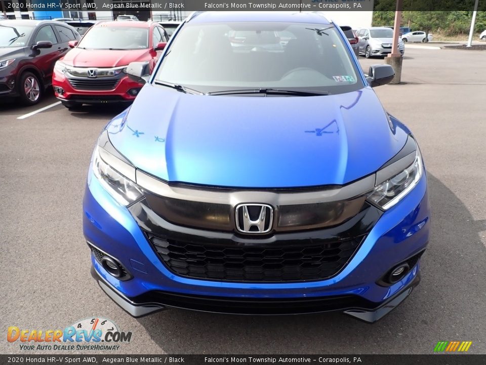 2020 Honda HR-V Sport AWD Aegean Blue Metallic / Black Photo #8