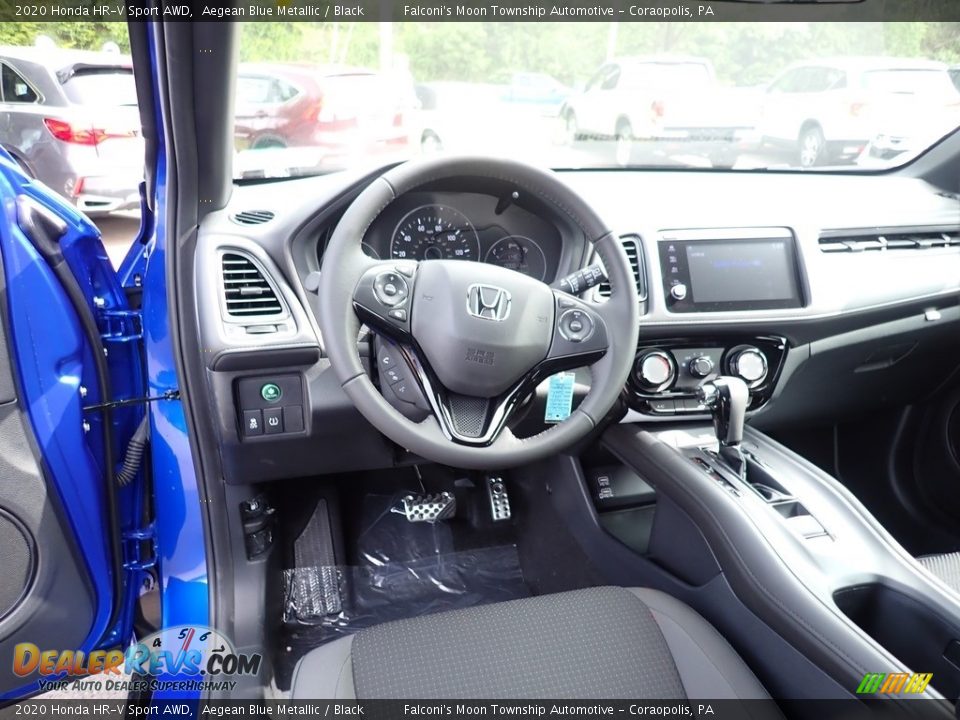 2020 Honda HR-V Sport AWD Aegean Blue Metallic / Black Photo #11