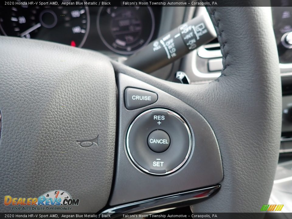2020 Honda HR-V Sport AWD Aegean Blue Metallic / Black Photo #16
