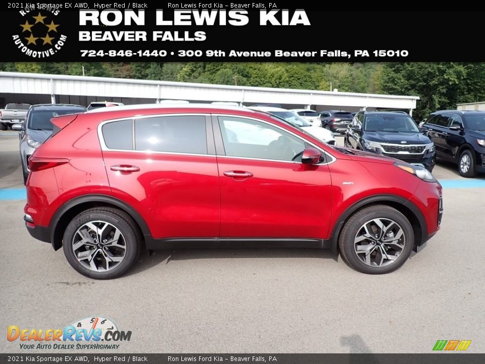 2021 Kia Sportage EX AWD Hyper Red / Black Photo #1