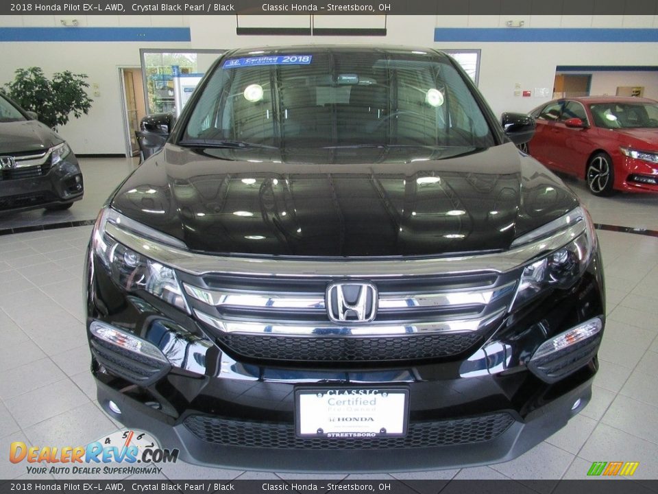 2018 Honda Pilot EX-L AWD Crystal Black Pearl / Black Photo #2