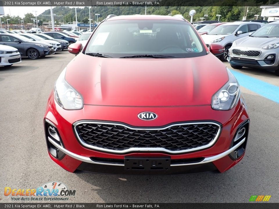 2021 Kia Sportage EX AWD Hyper Red / Black Photo #4