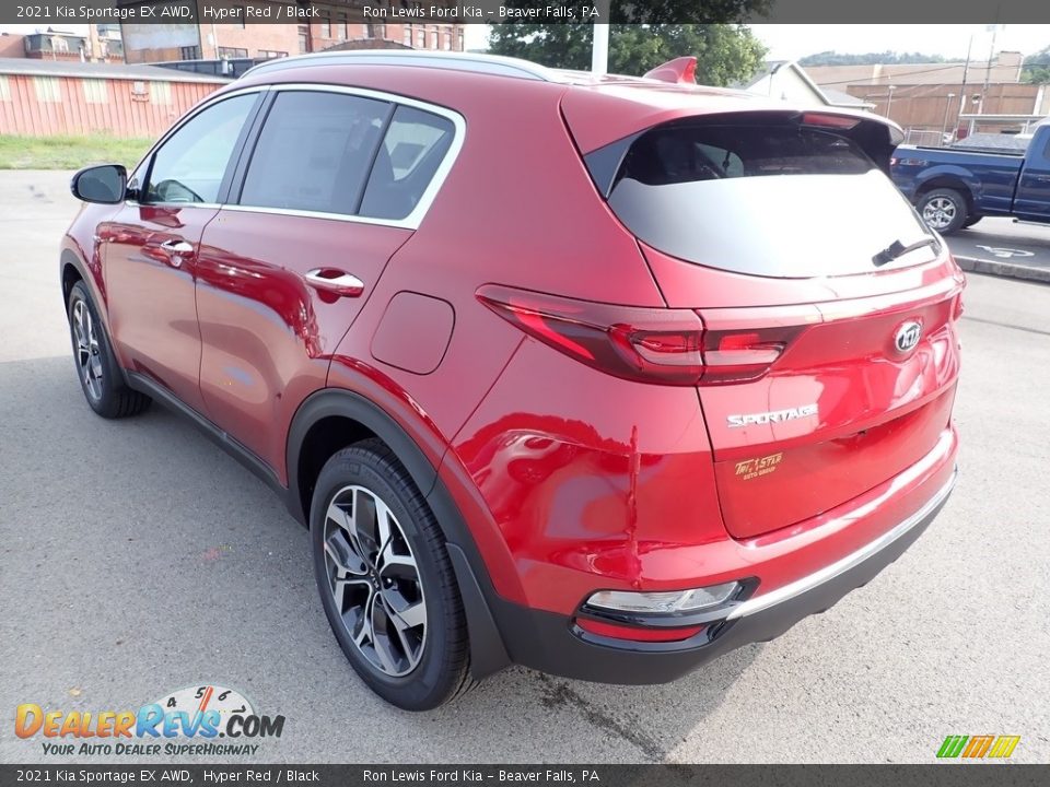 2021 Kia Sportage EX AWD Hyper Red / Black Photo #7