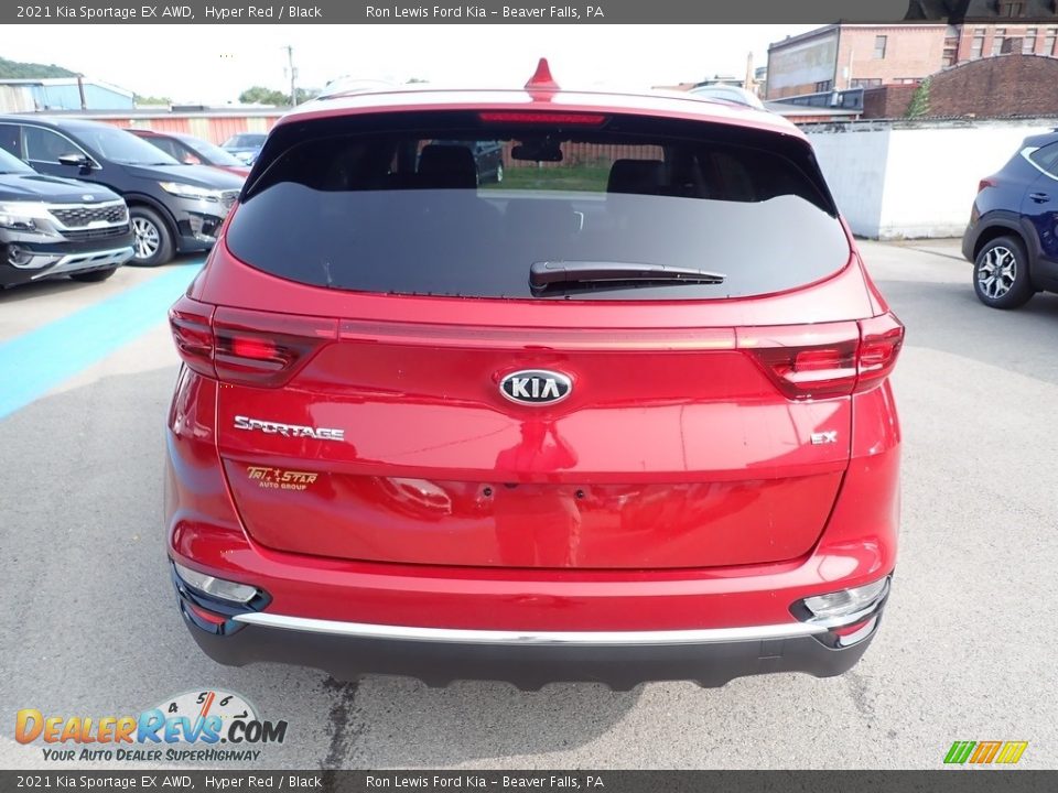 2021 Kia Sportage EX AWD Hyper Red / Black Photo #8