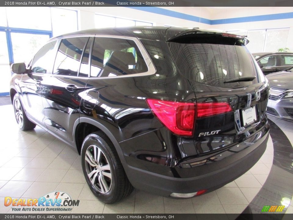 2018 Honda Pilot EX-L AWD Crystal Black Pearl / Black Photo #9