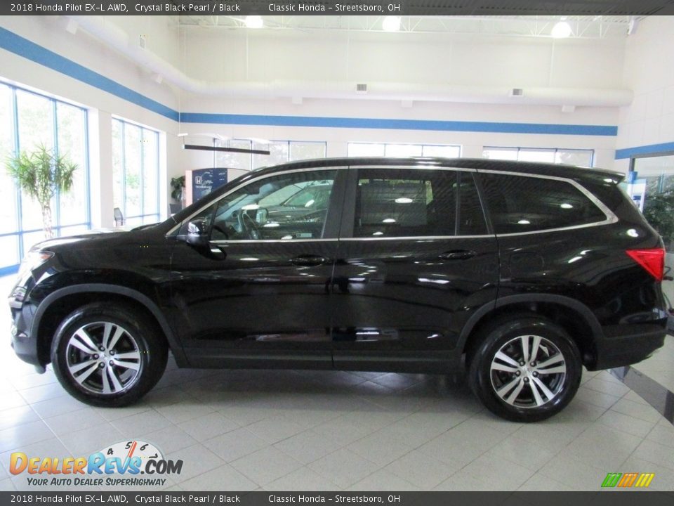 2018 Honda Pilot EX-L AWD Crystal Black Pearl / Black Photo #10