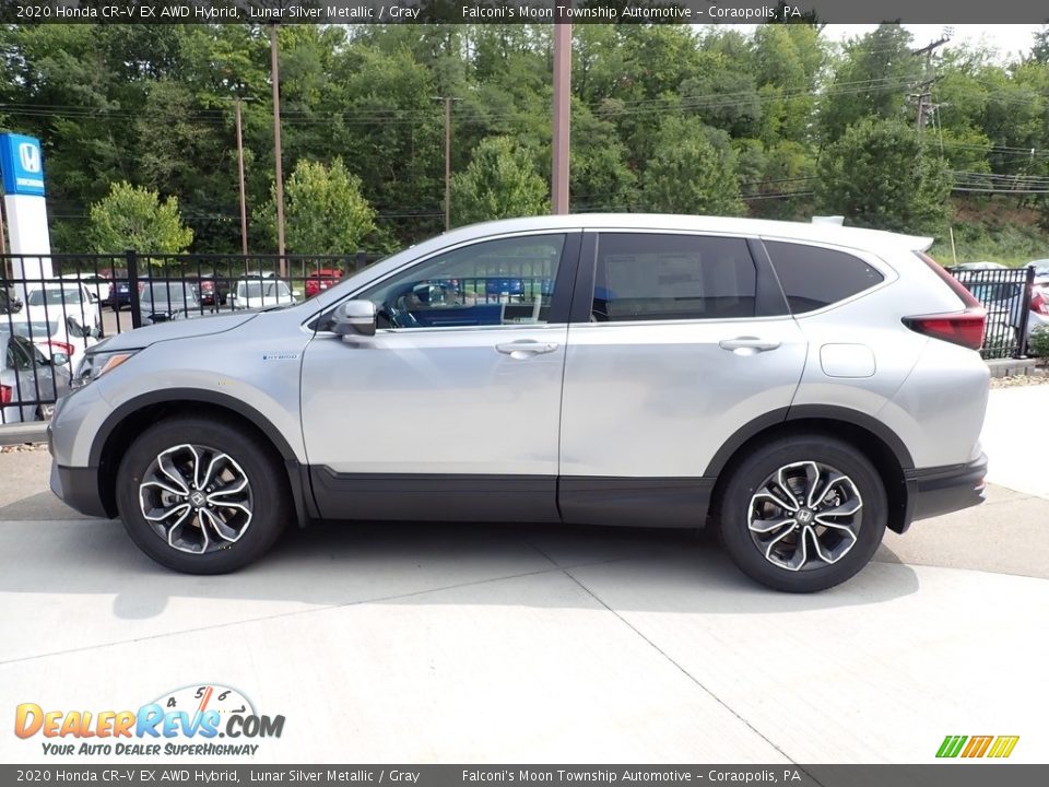 2020 Honda CR-V EX AWD Hybrid Lunar Silver Metallic / Gray Photo #3