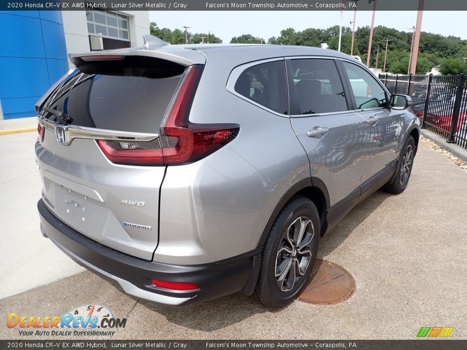 2020 Honda CR-V EX AWD Hybrid Lunar Silver Metallic / Gray Photo #6