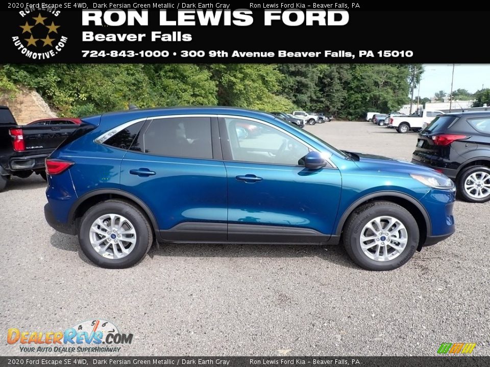 2020 Ford Escape SE 4WD Dark Persian Green Metallic / Dark Earth Gray Photo #1