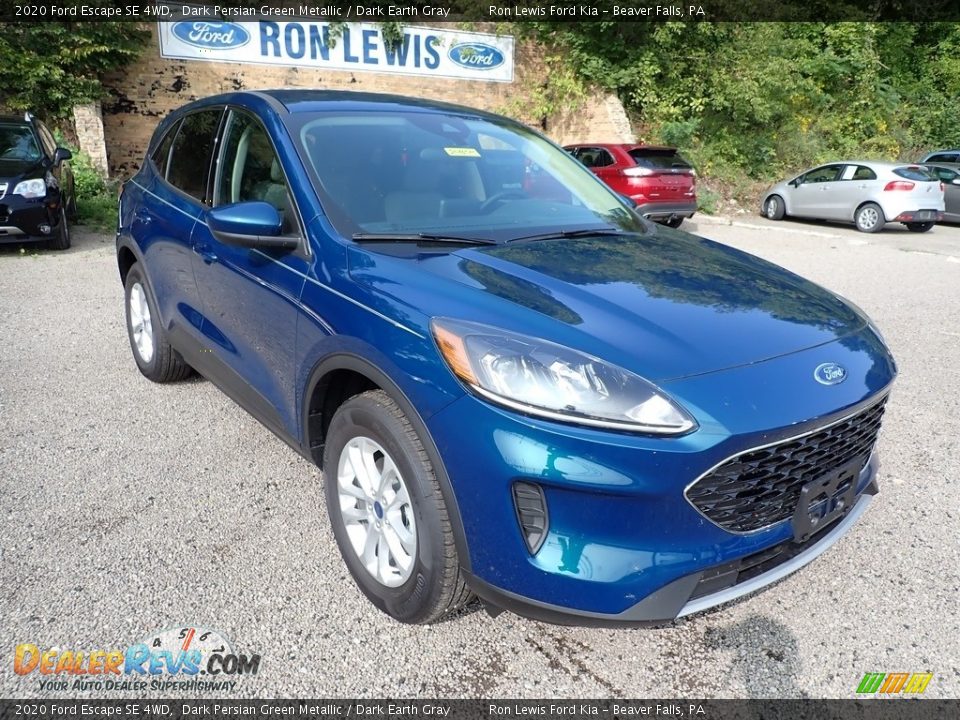 2020 Ford Escape SE 4WD Dark Persian Green Metallic / Dark Earth Gray Photo #3