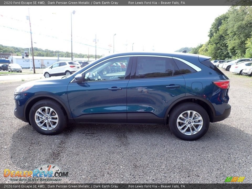 2020 Ford Escape SE 4WD Dark Persian Green Metallic / Dark Earth Gray Photo #6