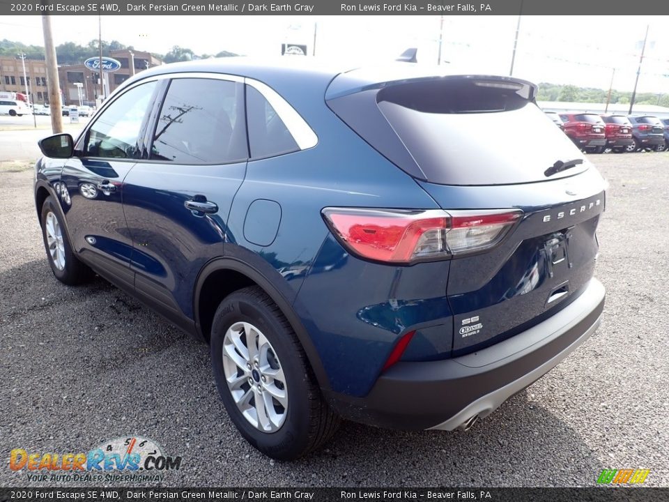 2020 Ford Escape SE 4WD Dark Persian Green Metallic / Dark Earth Gray Photo #7