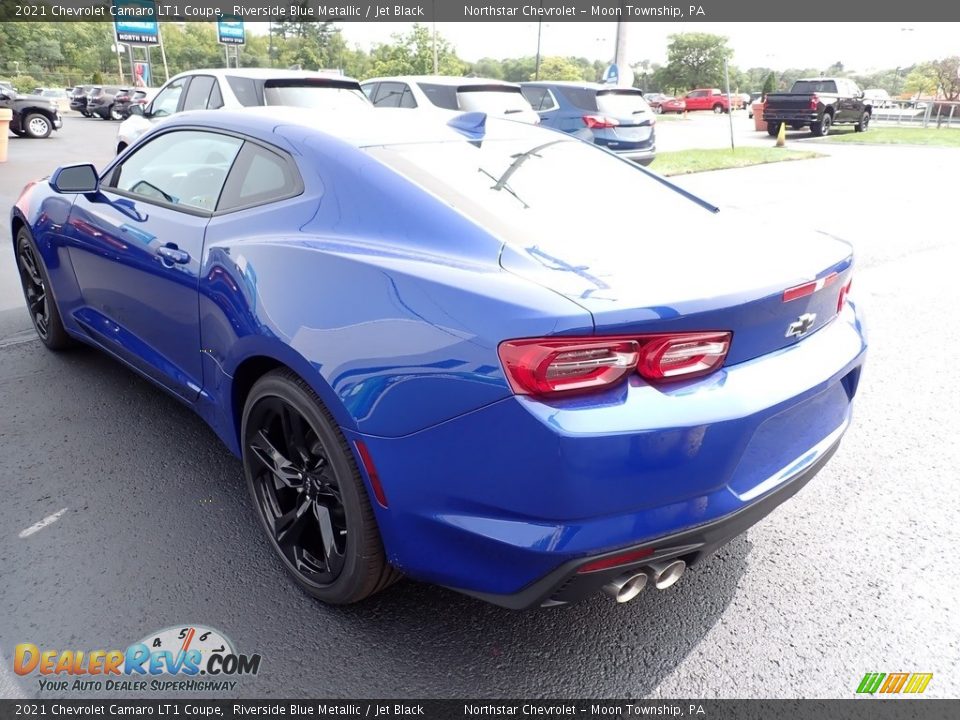 2021 Chevrolet Camaro LT1 Coupe Riverside Blue Metallic / Jet Black Photo #4