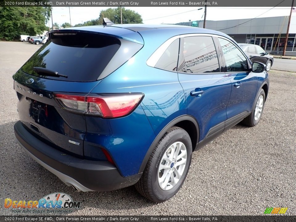 2020 Ford Escape SE 4WD Dark Persian Green Metallic / Dark Earth Gray Photo #9