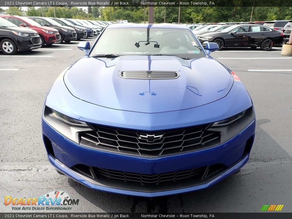 Riverside Blue Metallic 2021 Chevrolet Camaro LT1 Coupe Photo #8