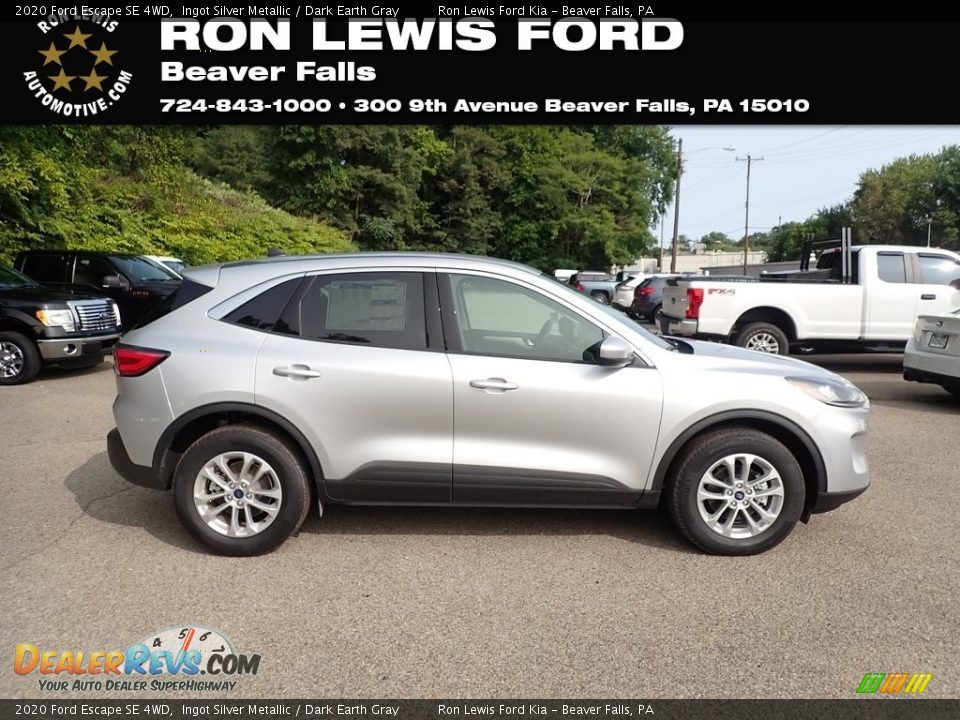 2020 Ford Escape SE 4WD Ingot Silver Metallic / Dark Earth Gray Photo #1