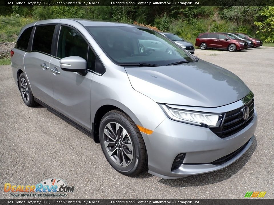 2021 Honda Odyssey EX-L Lunar Silver Metallic / Mocha Photo #6