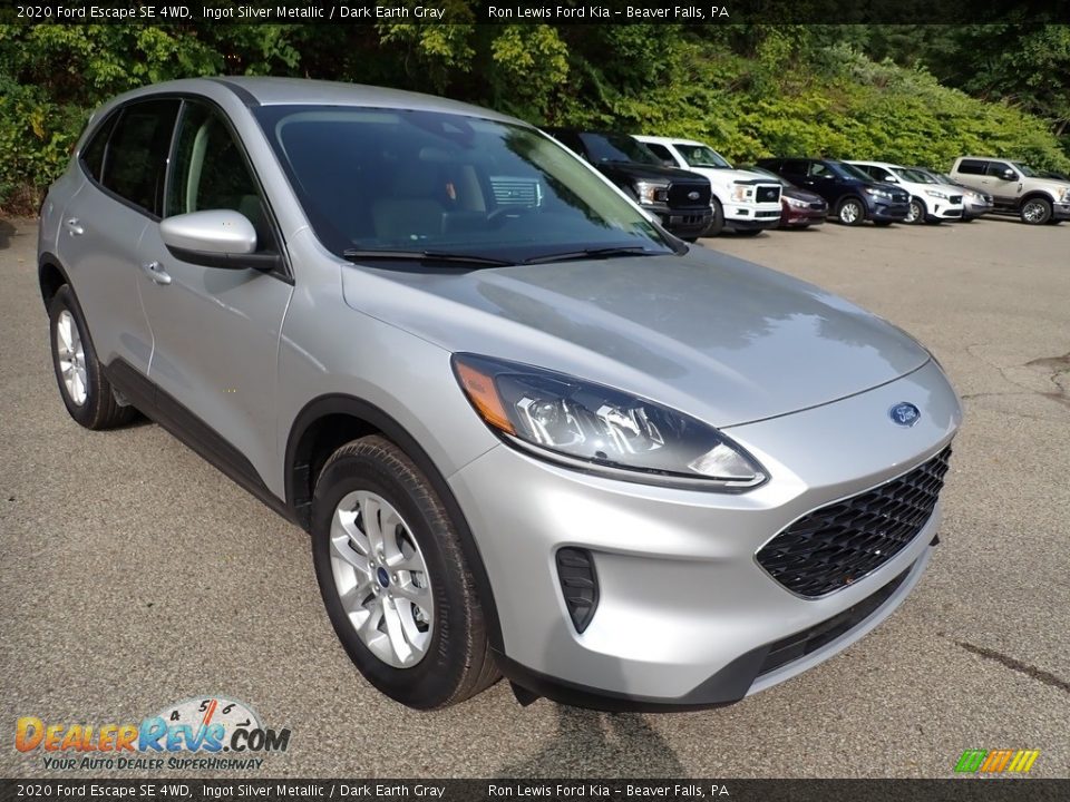 2020 Ford Escape SE 4WD Ingot Silver Metallic / Dark Earth Gray Photo #3