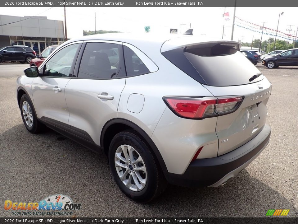 2020 Ford Escape SE 4WD Ingot Silver Metallic / Dark Earth Gray Photo #7
