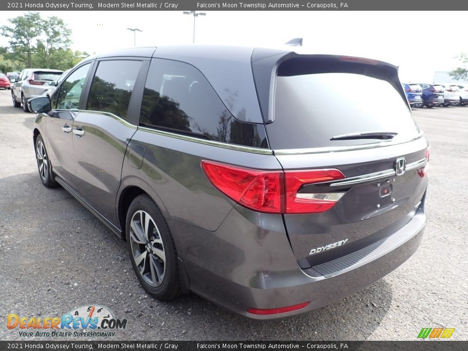 2021 Honda Odyssey Touring Modern Steel Metallic / Gray Photo #3