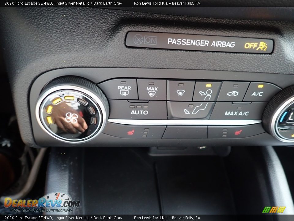 2020 Ford Escape SE 4WD Ingot Silver Metallic / Dark Earth Gray Photo #17