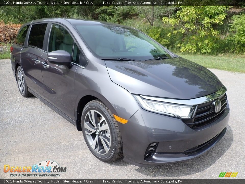 2021 Honda Odyssey Touring Modern Steel Metallic / Gray Photo #6